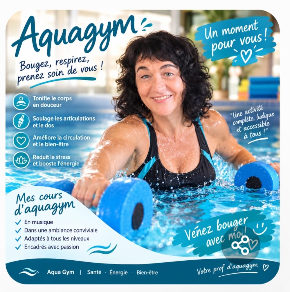 Cours d'aquagym avec Viviane : une activité complète, ludique et accessible à tous